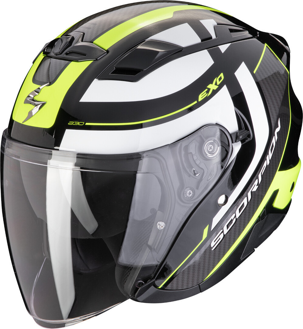 Scorpion Exo-230 Pul Cască cu reacție Negru/Alb/Galben XS (54/55) Figura 1