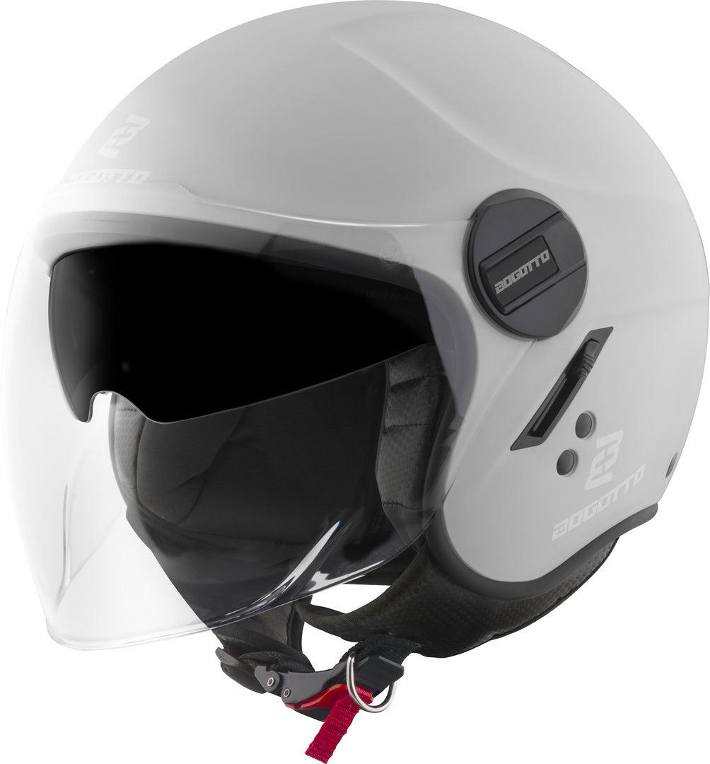 Bogotto Women's Silver Matt H595-1 Spn Jet Helmet