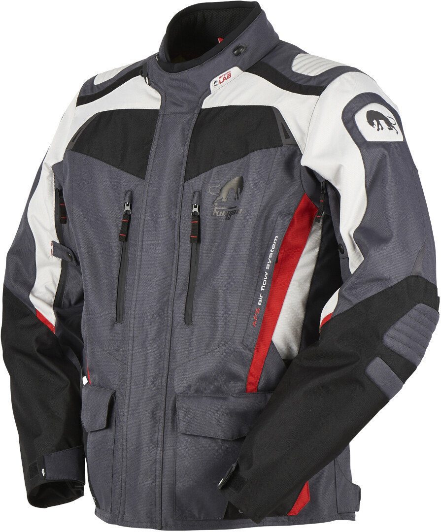 Furygan Apalaches Motorcycle Textile Jacket black/grey/red L Figure 2
