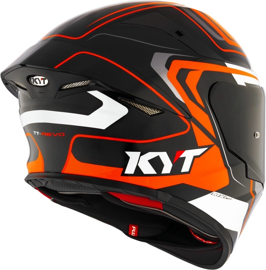 KYT TT-Revo Overtech Hjelm sort/orange S (55/56) Figur 3