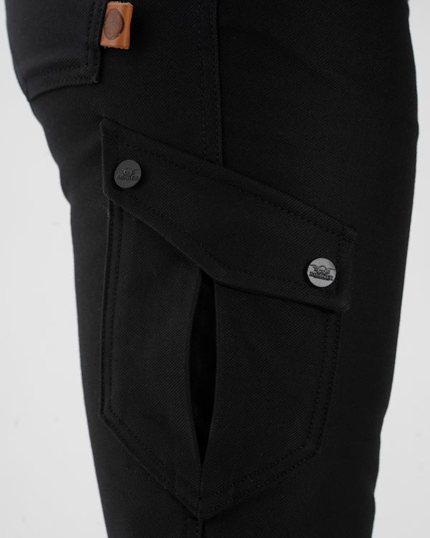 Rokker Black Jack Slim Motorfiets Textiel Broek 28 L30 Figuur 6