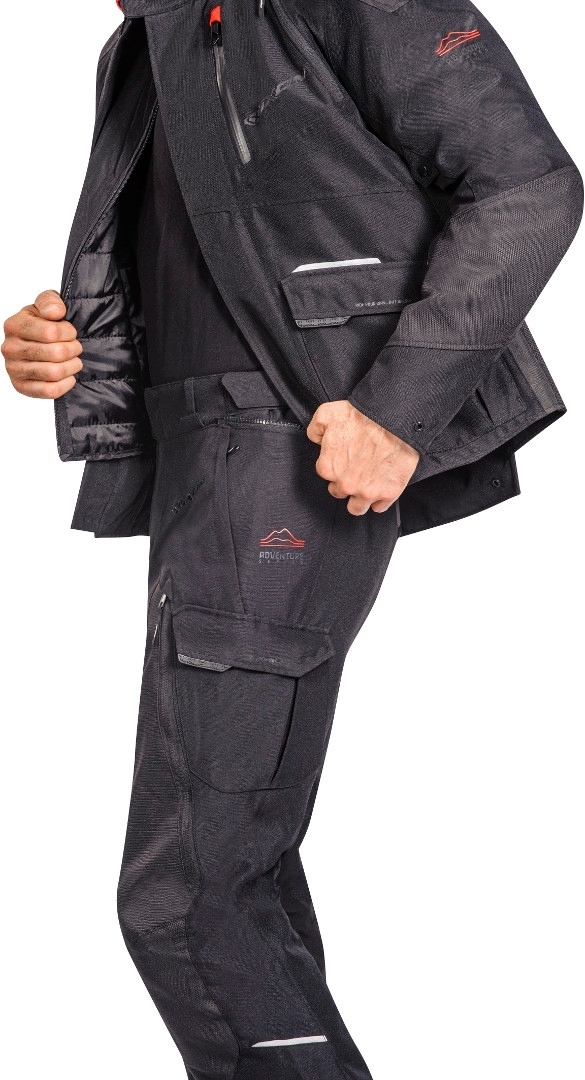 Ixon Balder Motorcycle Textile Pants black 3XL Figure 5