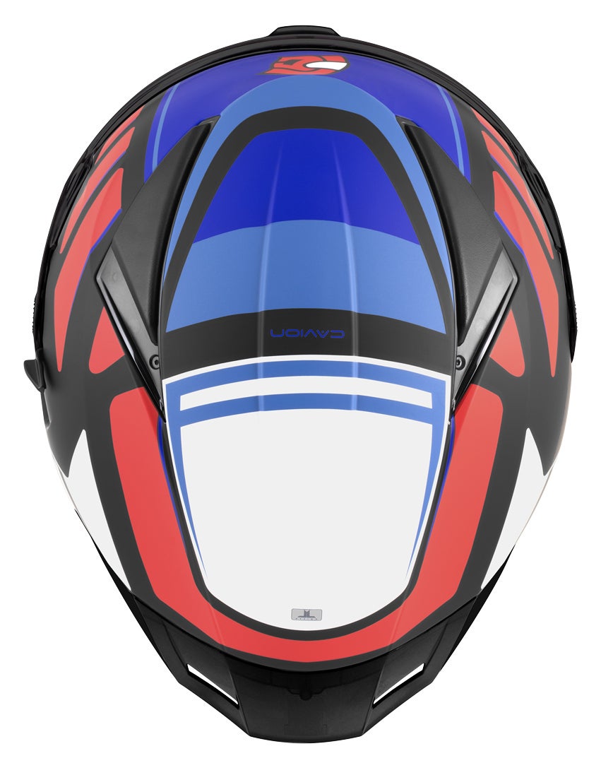 FC-Moto FF130SV Cavion Helmet black matt/red/blue 2XL Figure 6