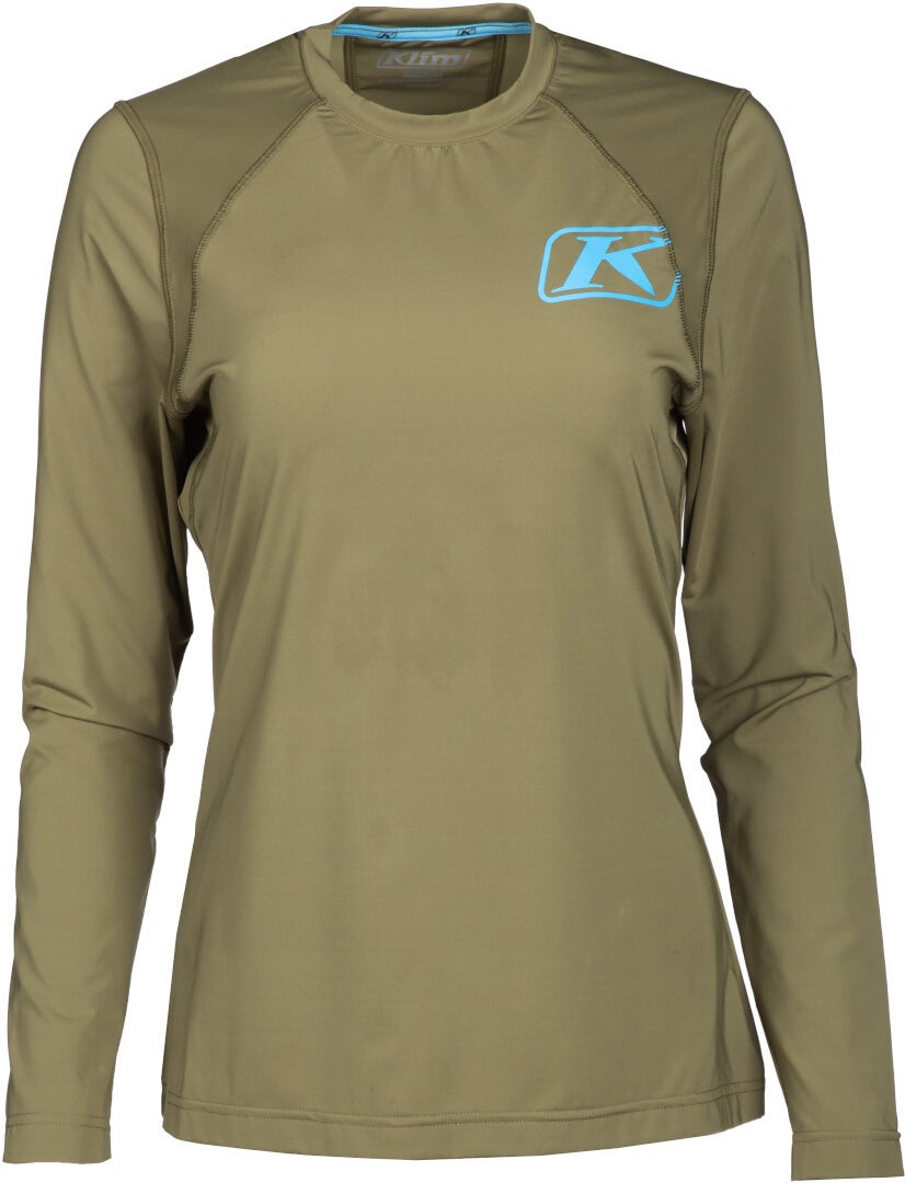 Klim Solstice -1.0 Ladies Long Sleeve Functional Shirt olive S Figure 1