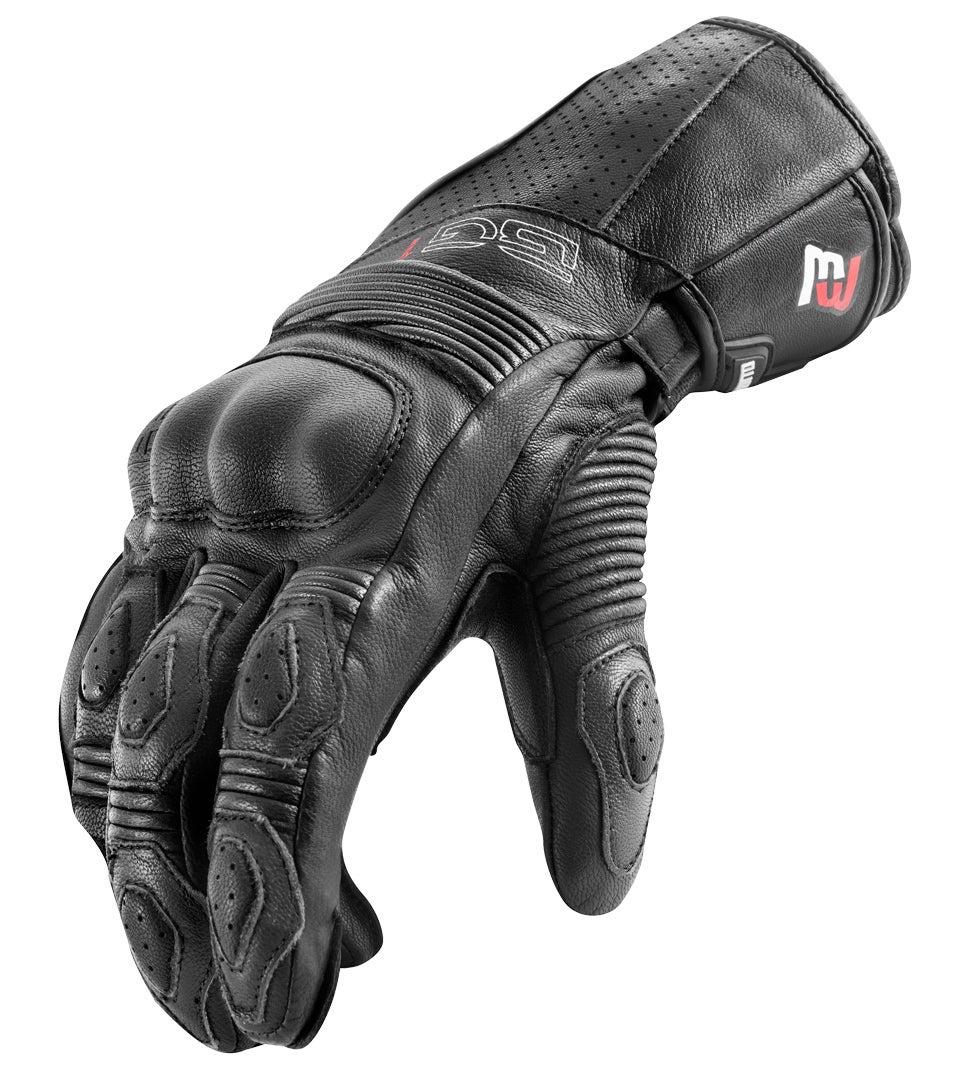 Bogotto Sprint perforerede motorcykelhandsker Sort M Figur 2