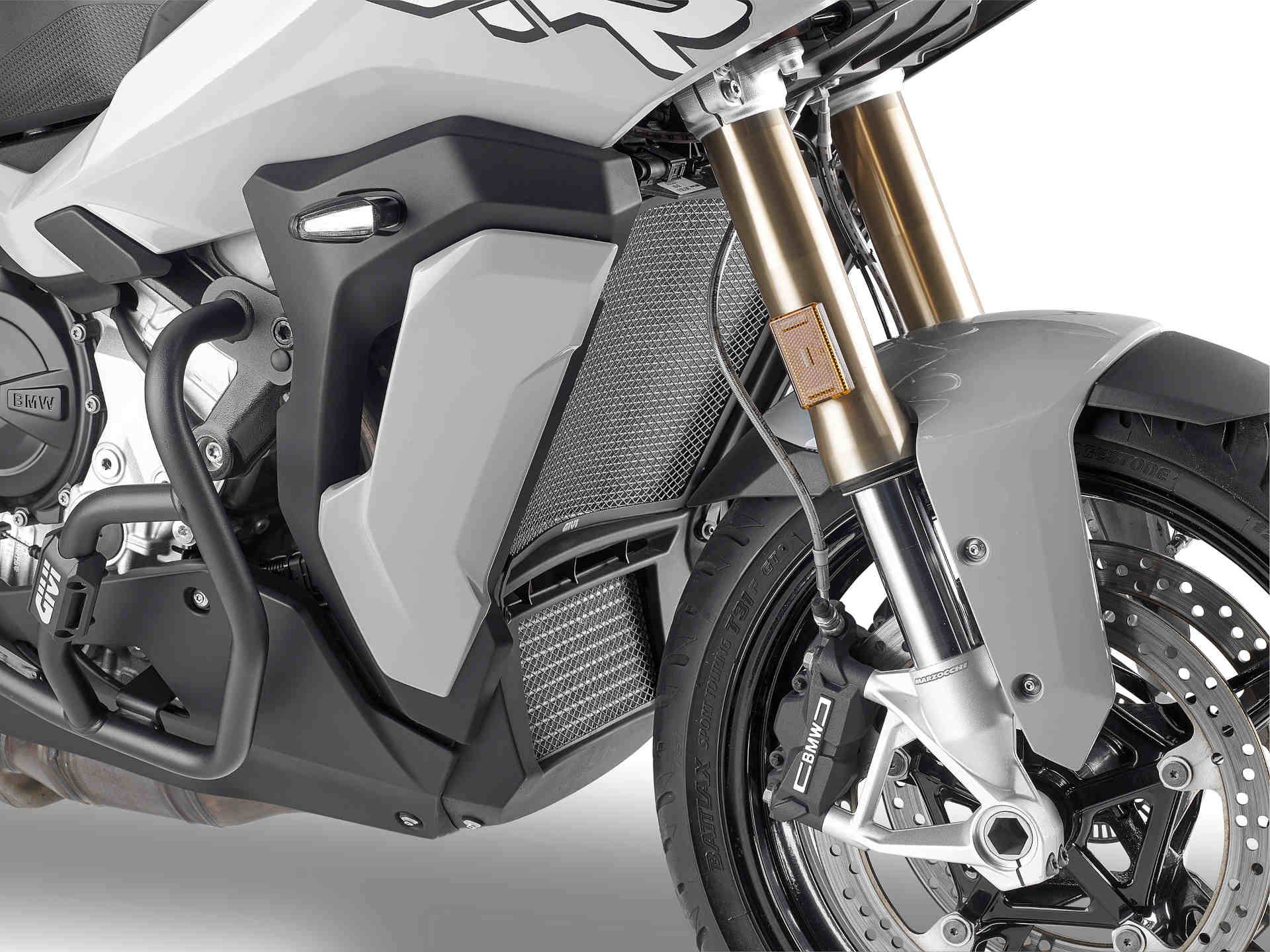 GIVI Spezifischer Schutz für Wasser- und Ölradiatoren aus Edelstahl, schwarz für BMW Modelle (s. unten) Figur 1