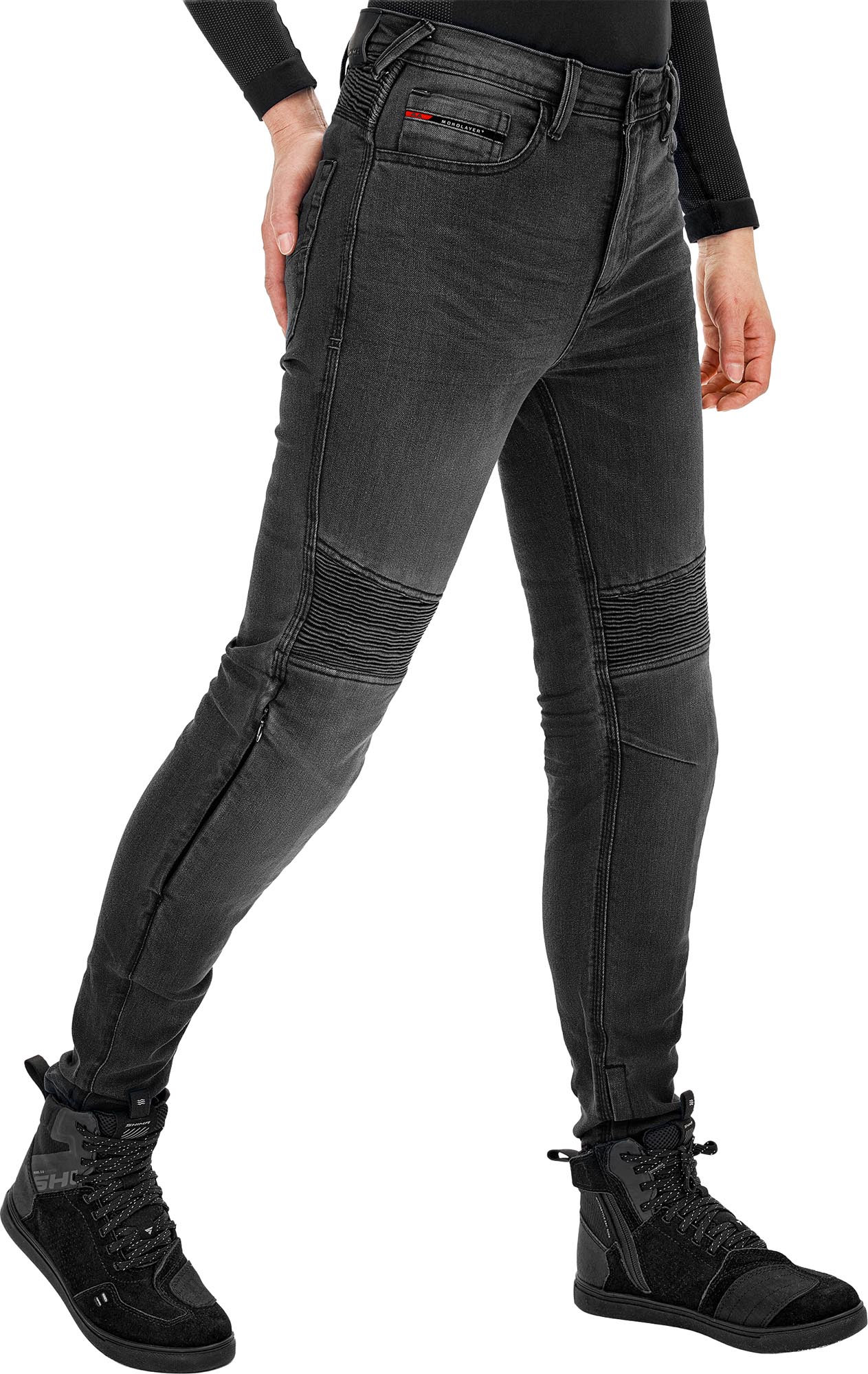 Side view of SHIMA Zenith Ladies Motorcycle Jeans