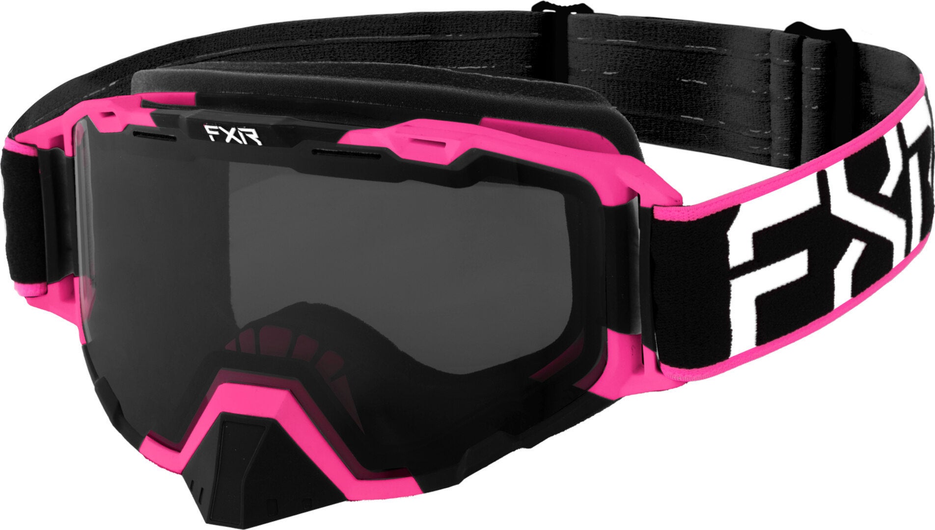 FXR Maverick Block Óculos de Snowmobile rosa/branco Figura 1