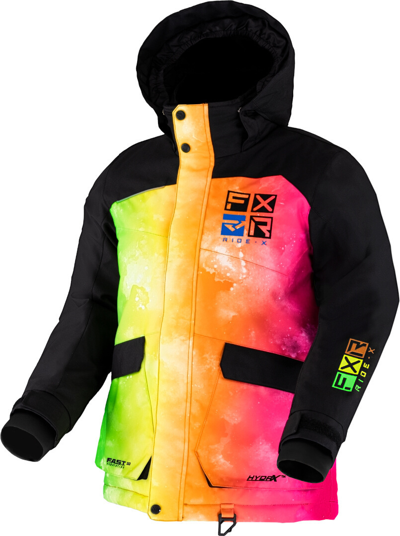 FXR Kicker Youth Snowmobile Jacket black/multicoloured 16 Figure 1