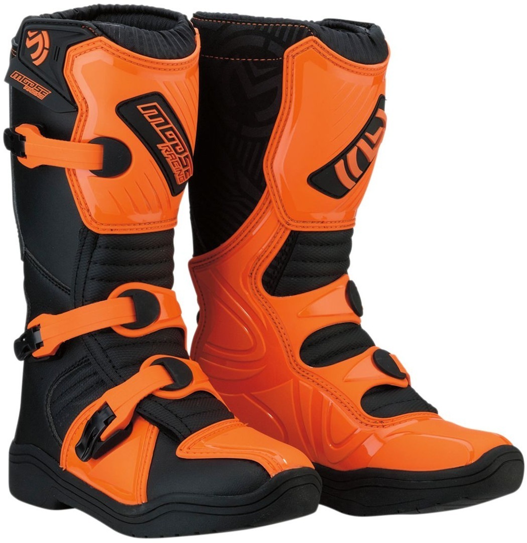 Moose Racing M1-3 Botas de Motocross de juventude Laranja 36 Figura 1