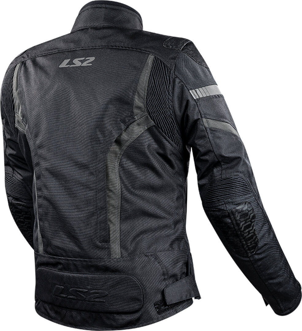 LS2 Gate waterproof Ladies Motorcycle Textile Jacket black/dark grey M Figure 2