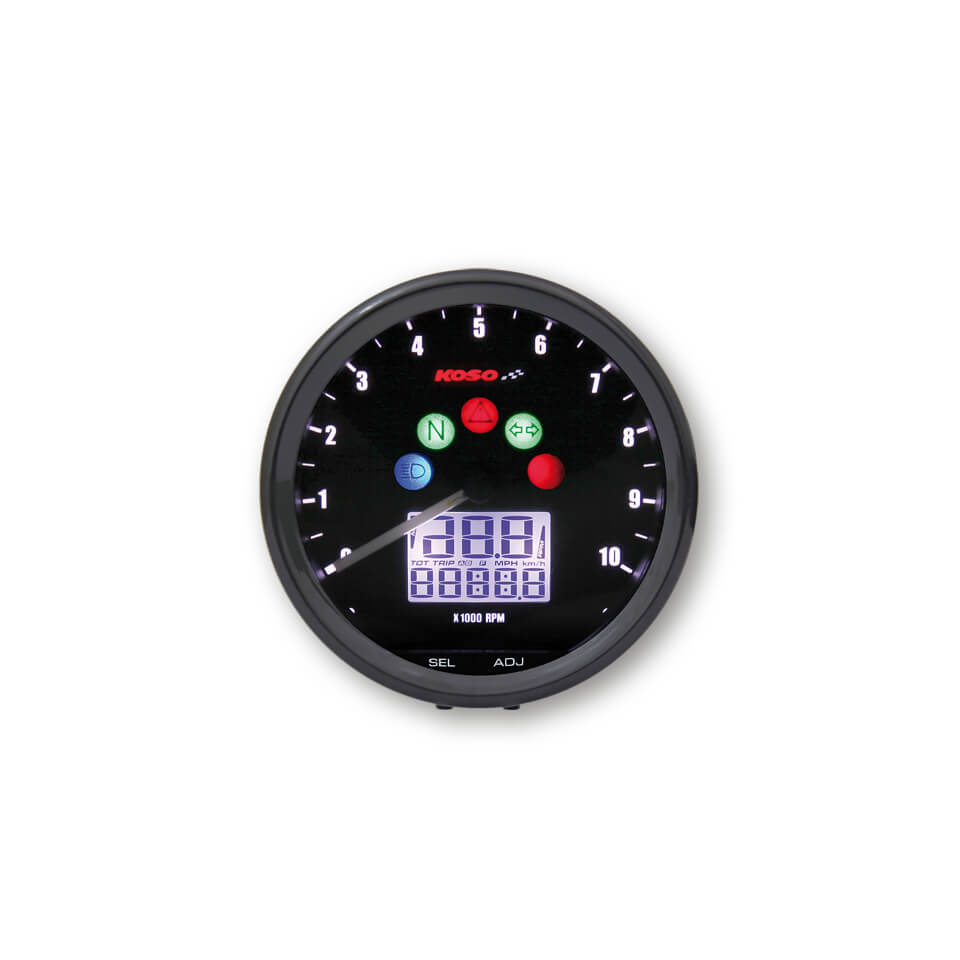 KOSO Digitales Multifunktions-Cockpit, TNT D64 Custom Style Multimeter Figura 2