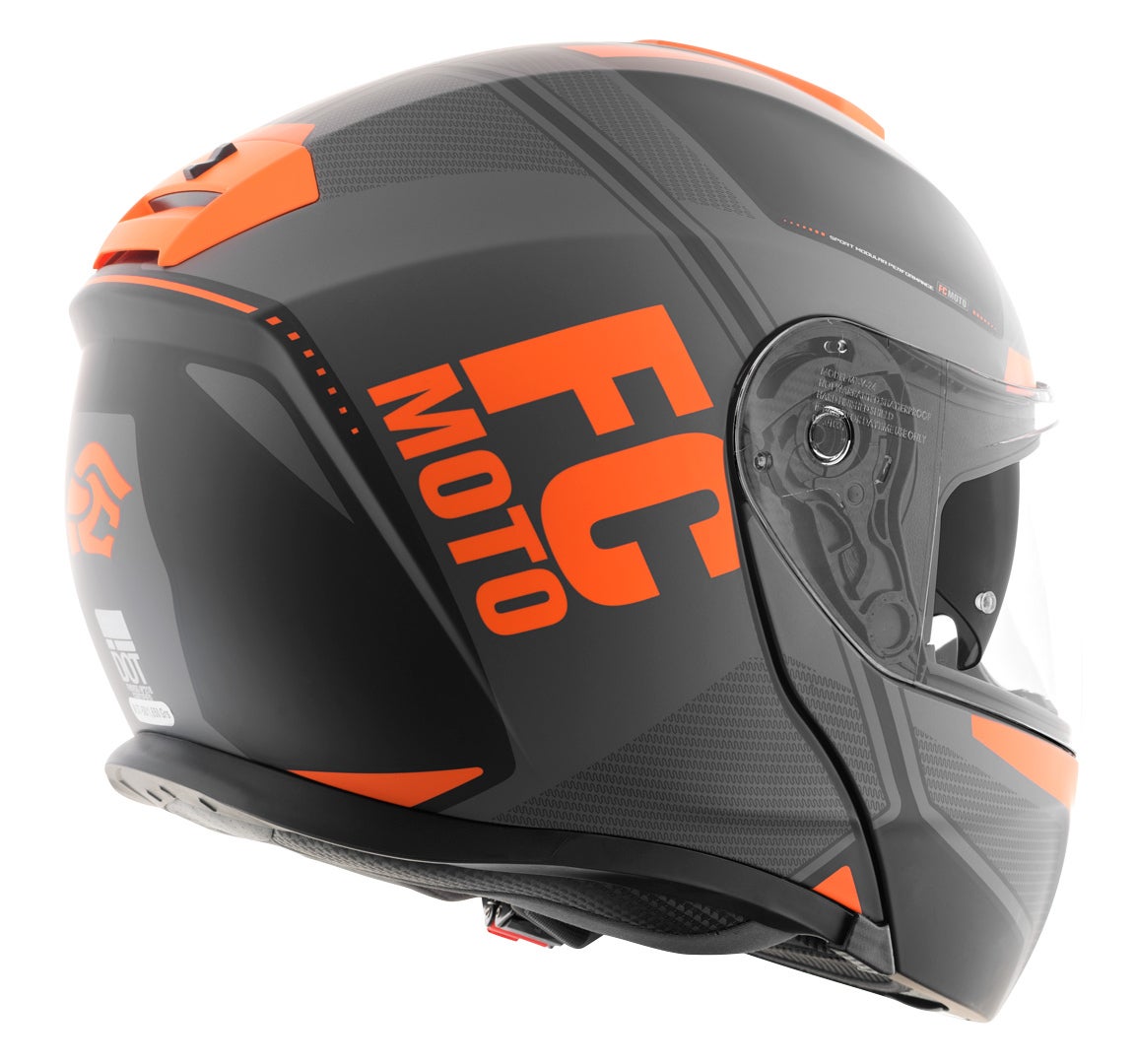 FC-Moto Novo Circuit Hjelm sort/orange M (57/58) Figur 4