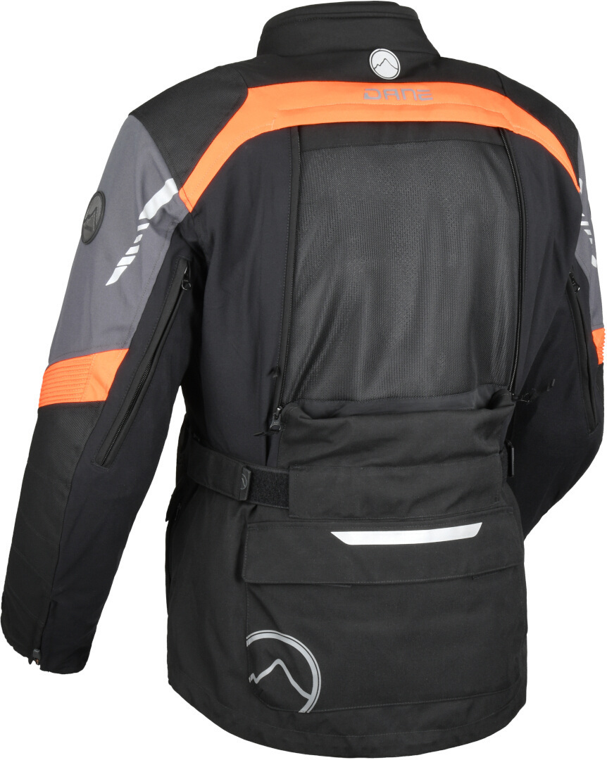 DANE Reykjavik waterproof Motorcycle Textile Jacket black/orange 56 Figure 2