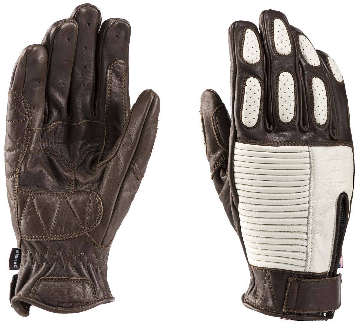 Blauer Banner Motorcycle Gloves brown M Figure 3