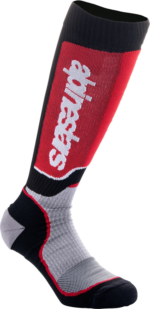 Alpinestars Plus Șosete de motocross pentru tineret Negru/Roșu M/L Figura 1