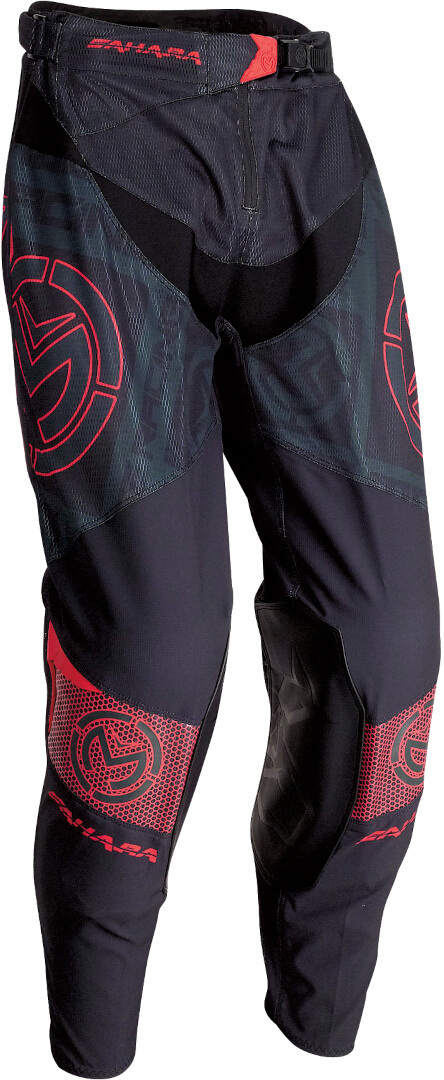 Moose Racing Sahara Motocross bukser sort/rød 38 Figur 1