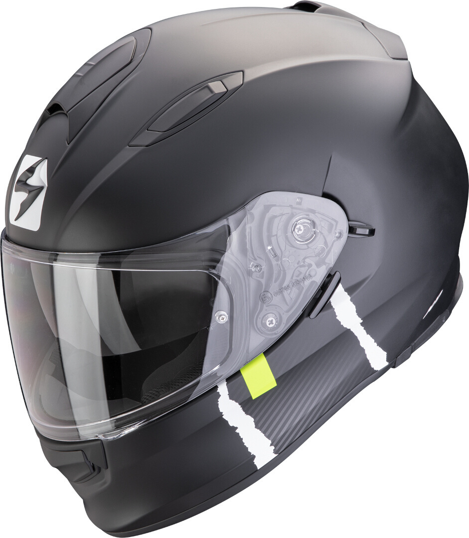 Scorpion Exo-491 Code Casque Noir mat/argent S (55/56) Figure 1