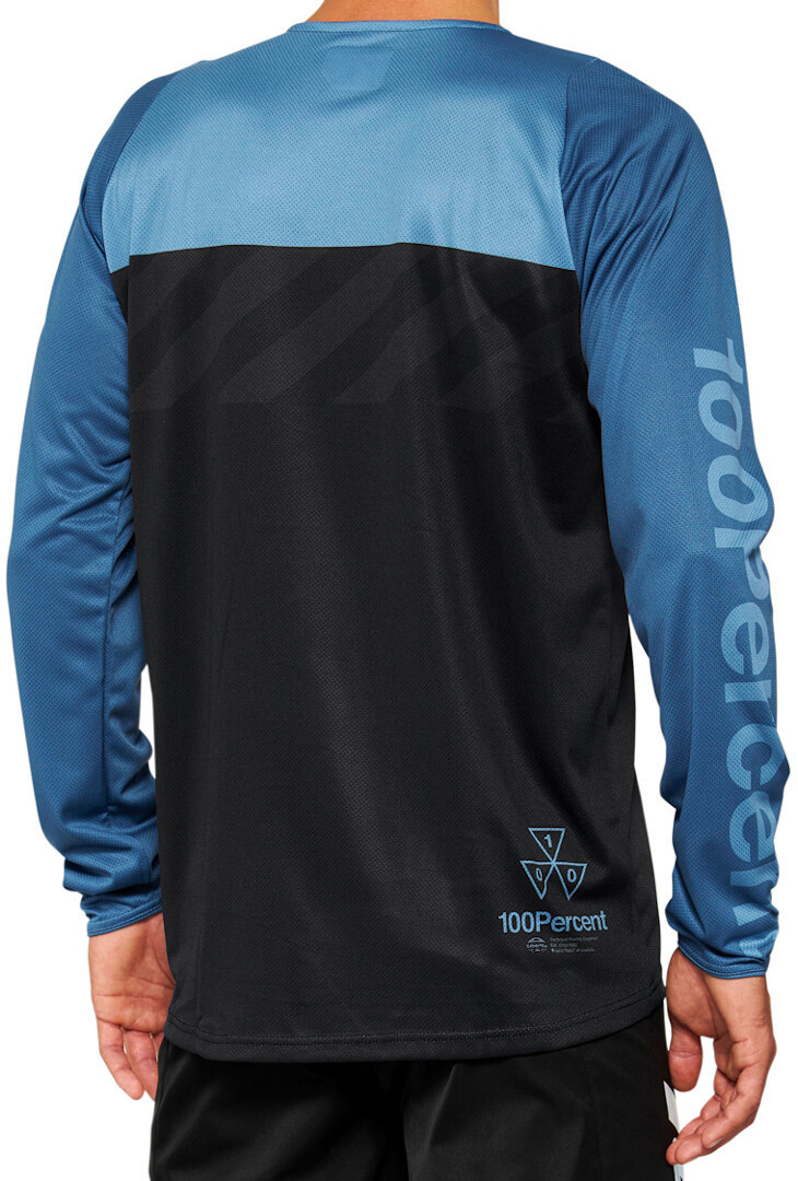 100% R-Core Maillot de bicicleta negro/azul L Figura 2