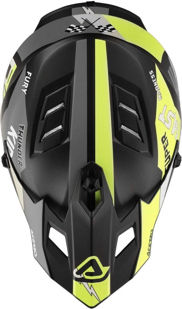Acerbis Profile Ungdom motocross hjelm sort mat/gul Y/L (51/52) Figur 6