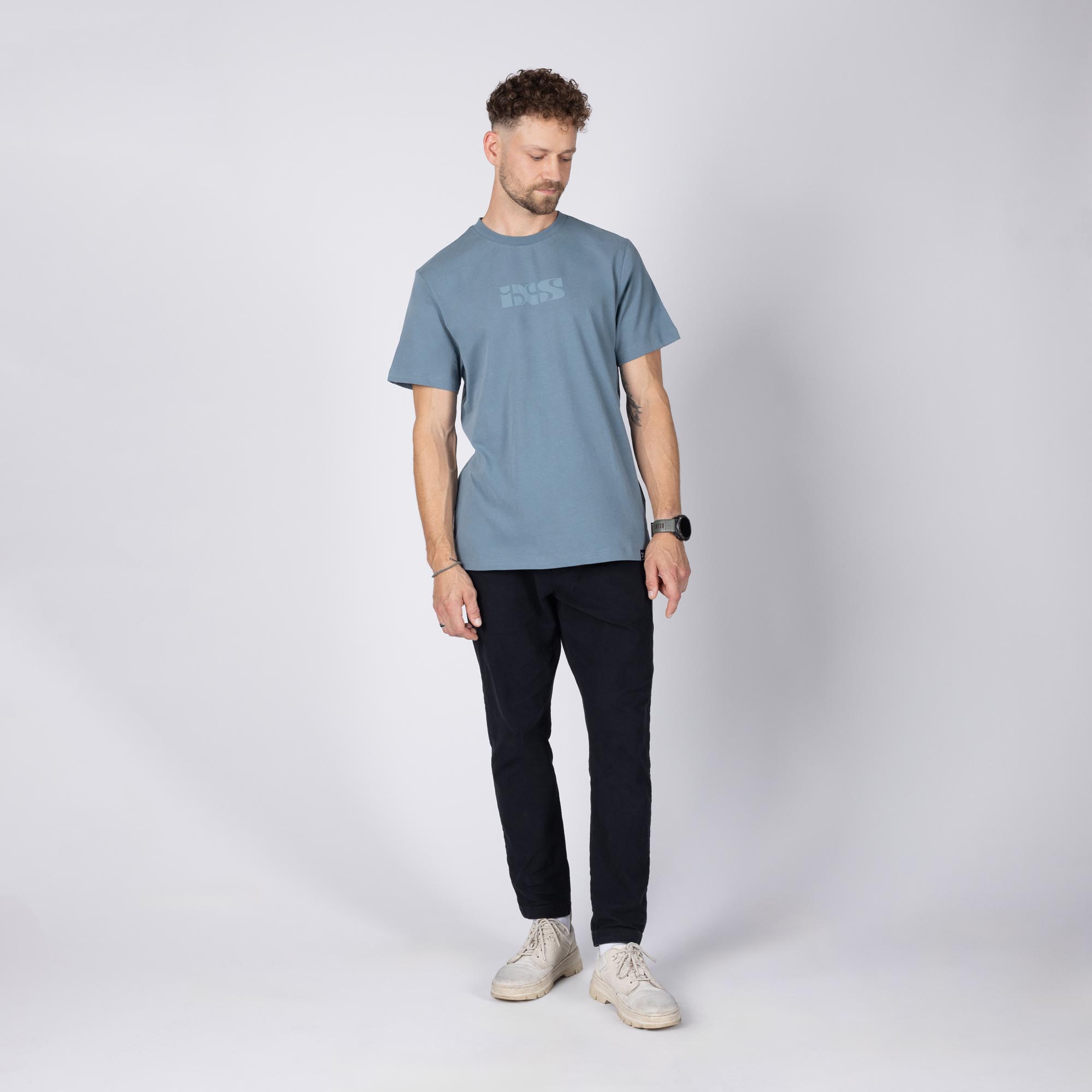 IXS Brand 1.1 T-Shirt blue/grey 2XL Figure 7