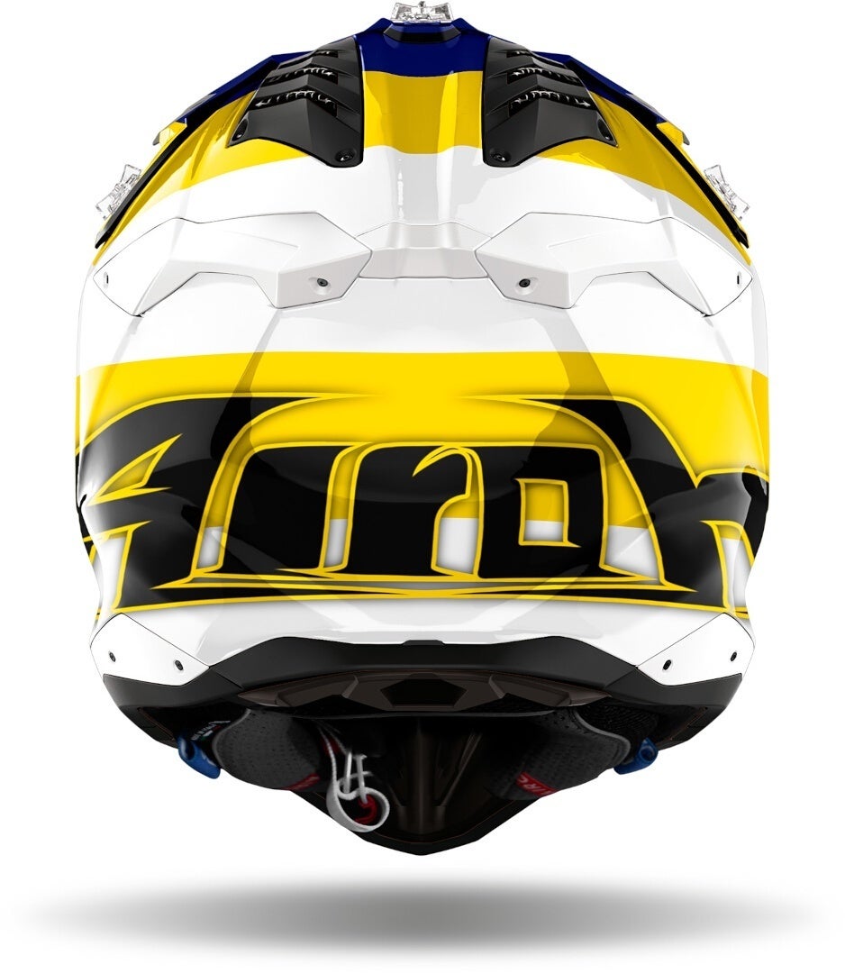 Airoh Aviator 3 Monarch Motorcross helm blauw/wit/geel M (57/58) Figuur 2