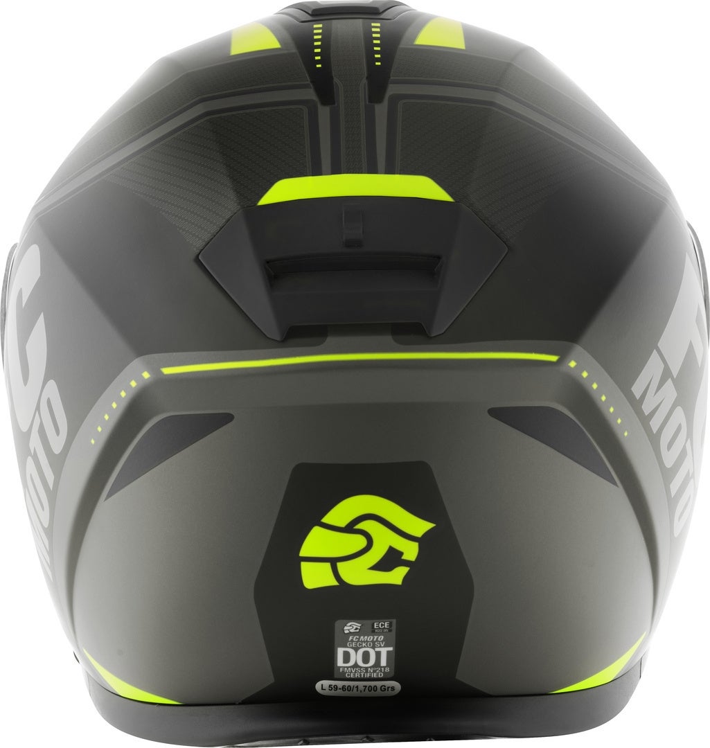 FC-Moto Novo Circuit Hjelm sort/grå/gul M (57/58) Figur 6