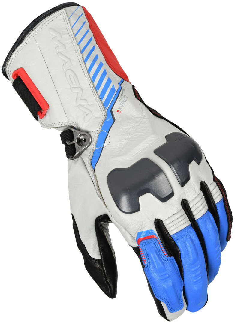 Macna Rango RTX guanti da moto impermeabili bianco/blu/rosso XL Figura 1