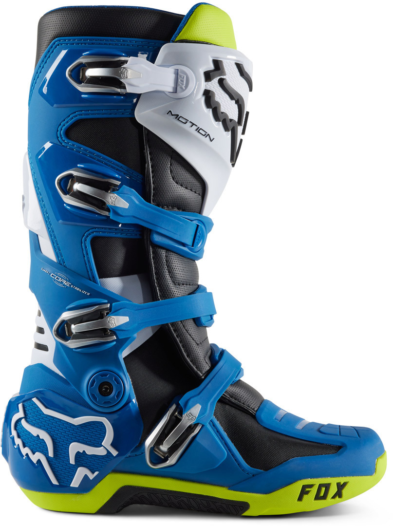 FOX Motion Stivali Motocross blu/giallo 10 Figura 11