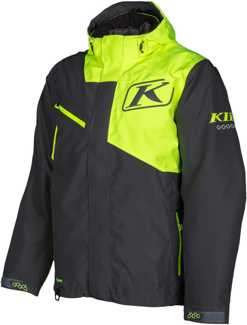 Klim Kompound Jachetă de snowmobil gri închis/negru/galben neon S Figura 1