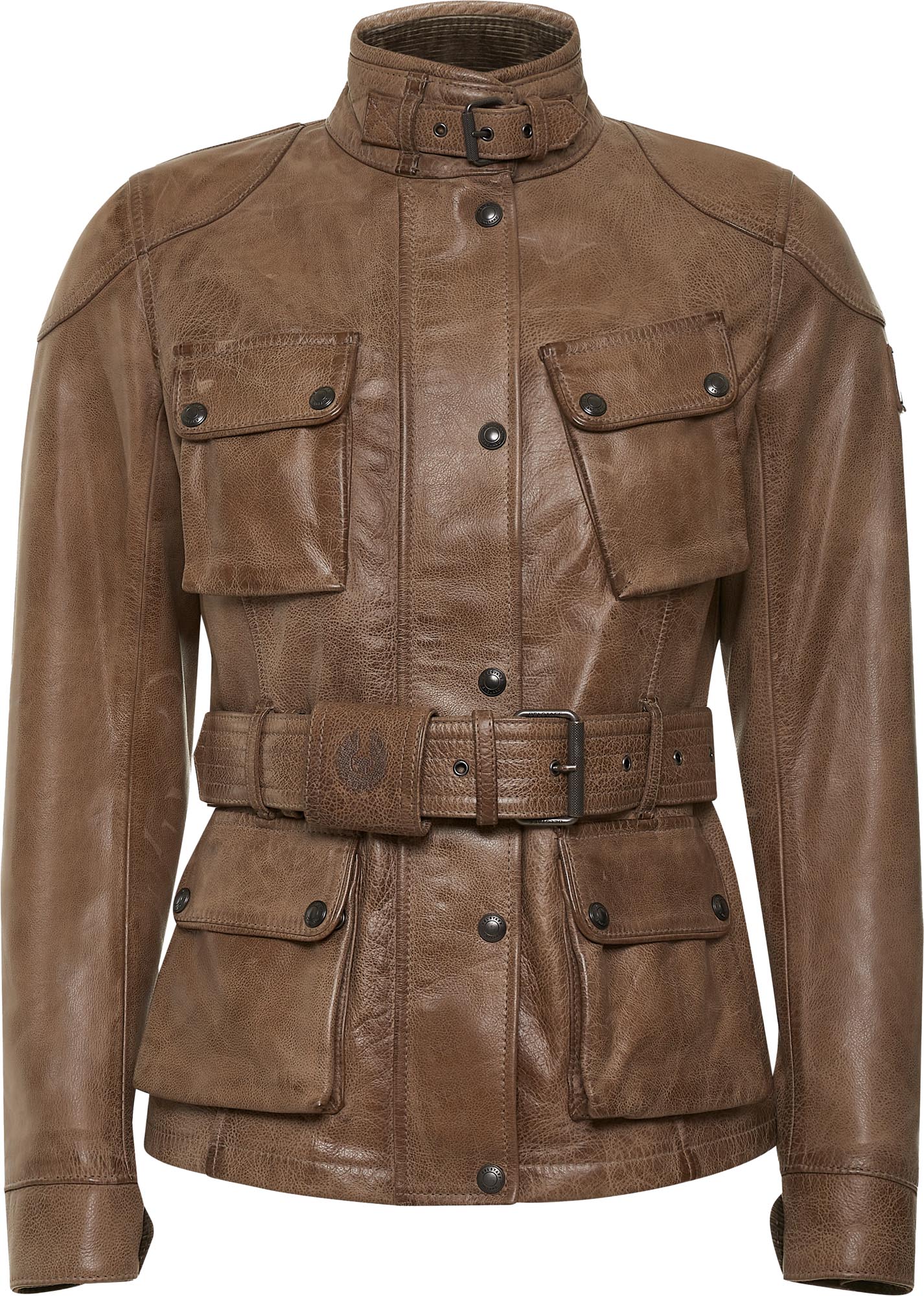 Belstaff Trialmaster Ladies Motorcycle Waxed Leather Jacket 40 Figure 1