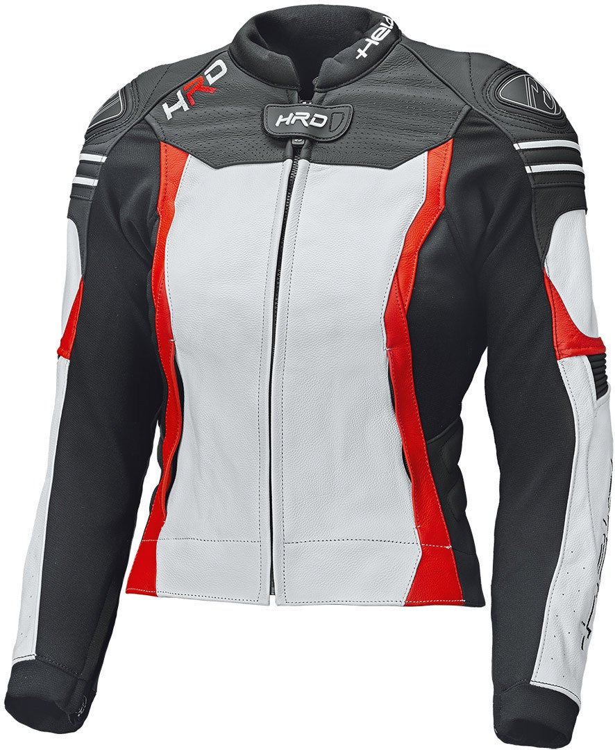 Held Street 3.0 Dames Motorfiets Leren Jas wit/rood 46 Figuur 1