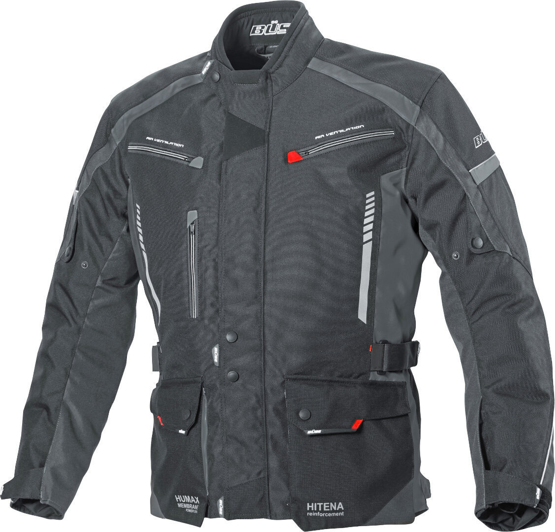 Büse Torino II Motorcycle Textile Jacket black/dark grey L Figure 1