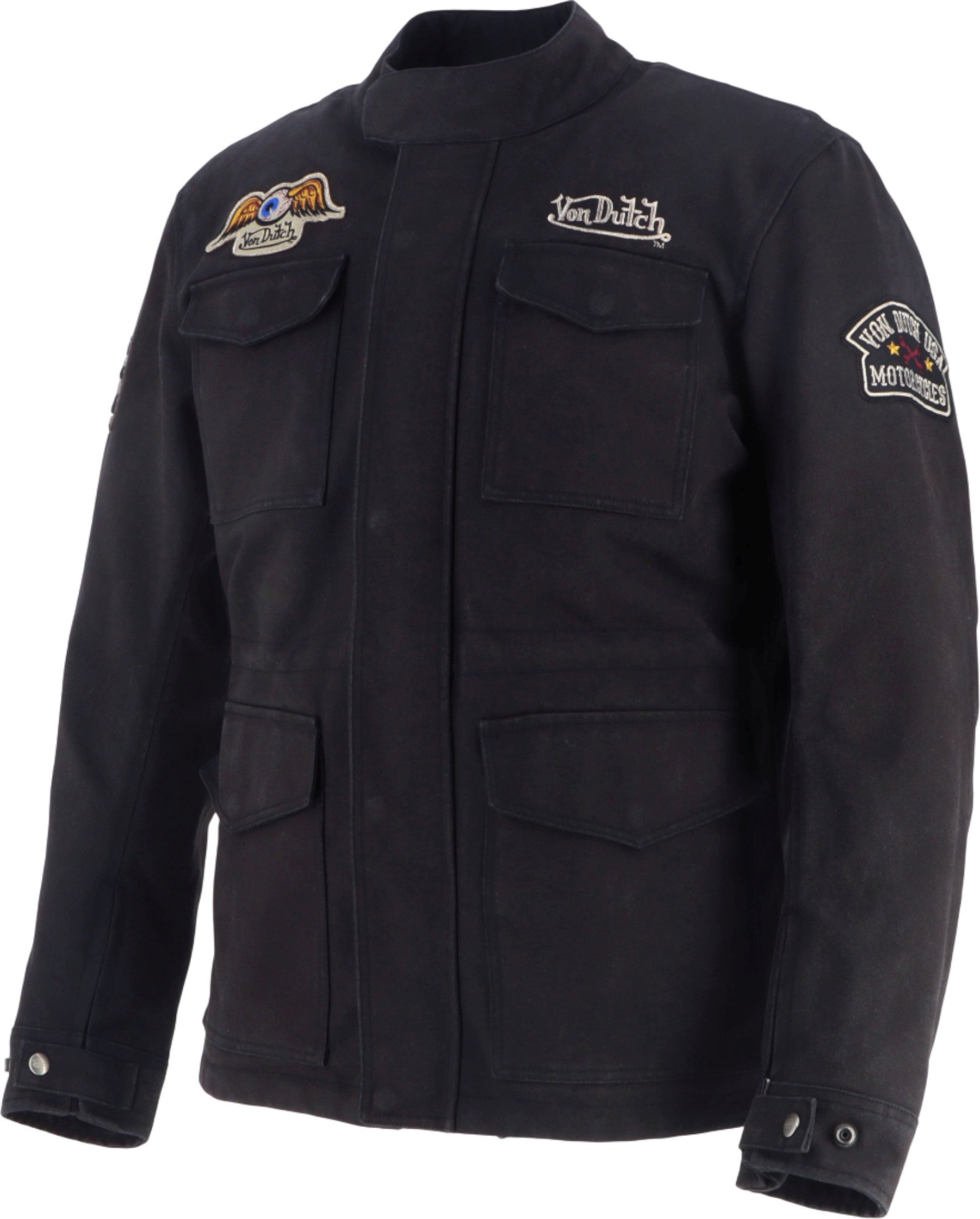 Von Dutch X Helstons Warrior Мотоциклетно текстилно яке черно L Фигура 2