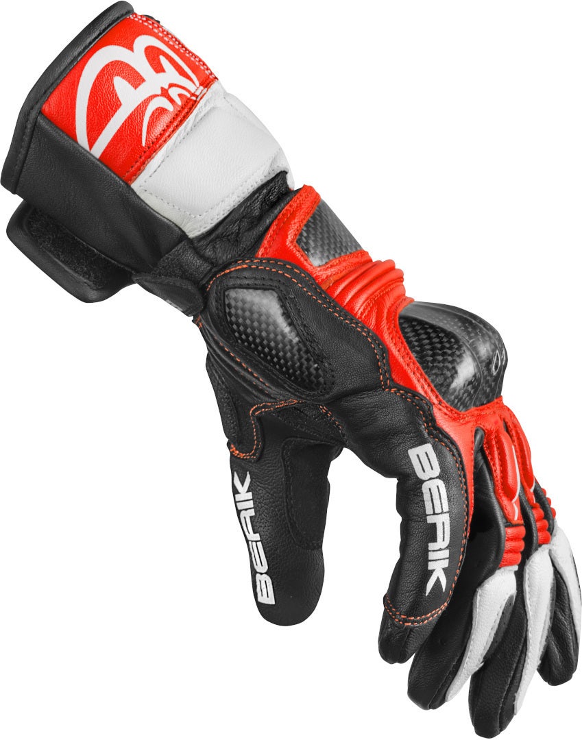 Berik Namib Pro Motorcykel handsker sort/hvid/rød M Figur 3