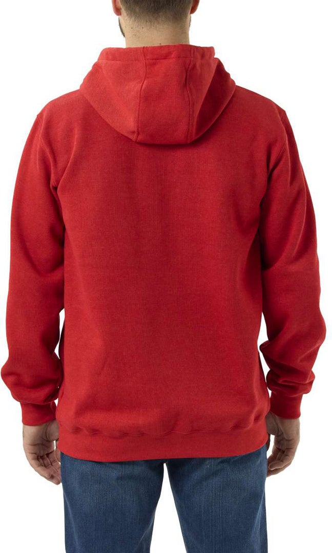Carhartt Midweight Sleeve Logo Hættetrøje rød/rød S Figur 3
