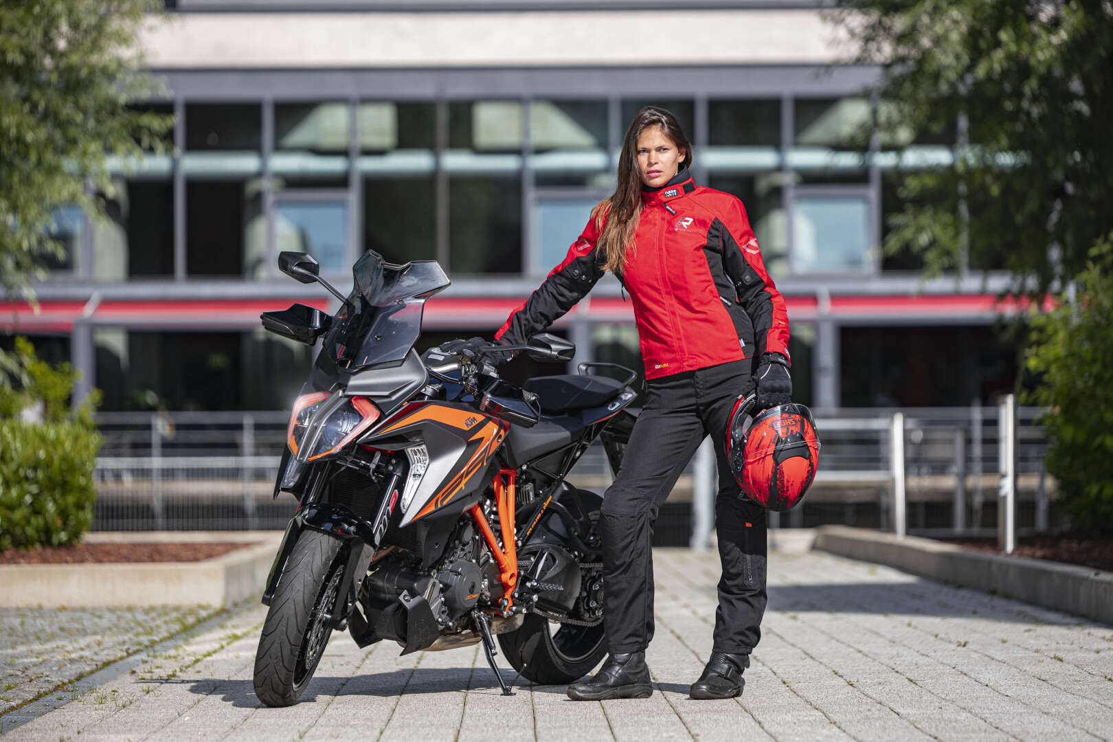 Rukka Start-R Damer Motorcykel tekstiljakke rød 44 Figur 3