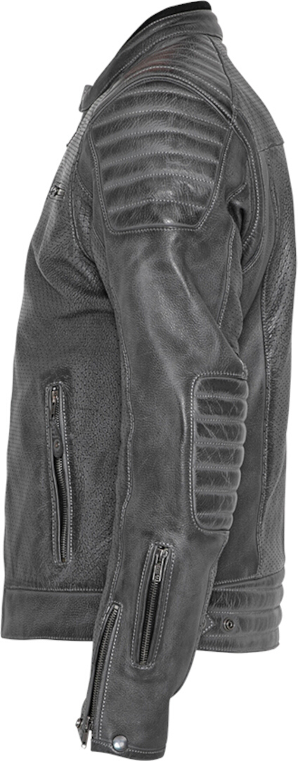 John Doe Storm Motorrad Lederjacke grau XL Abbildung 5