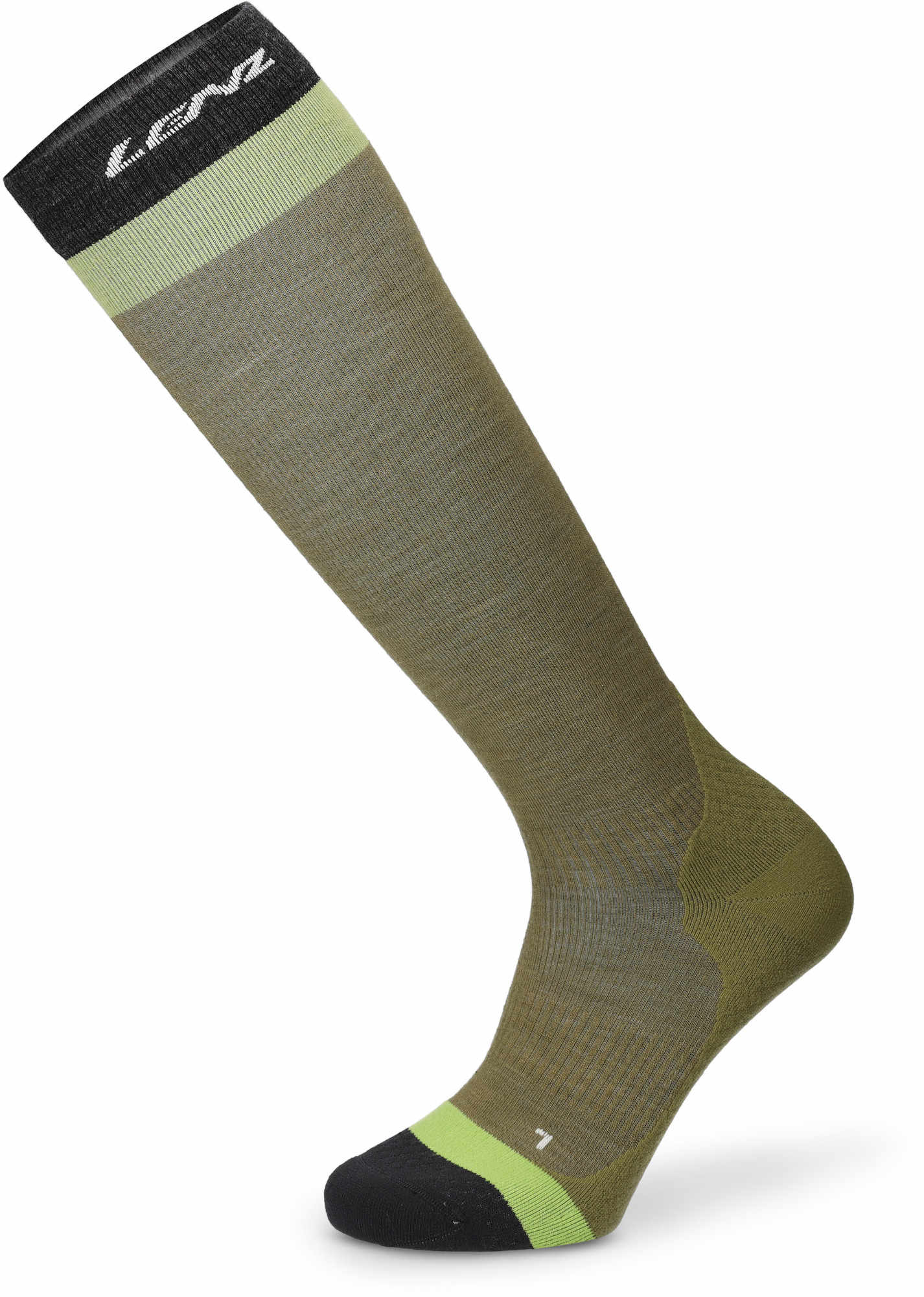 Lenz Men's Olive Think About Merino Compression 1 Socks