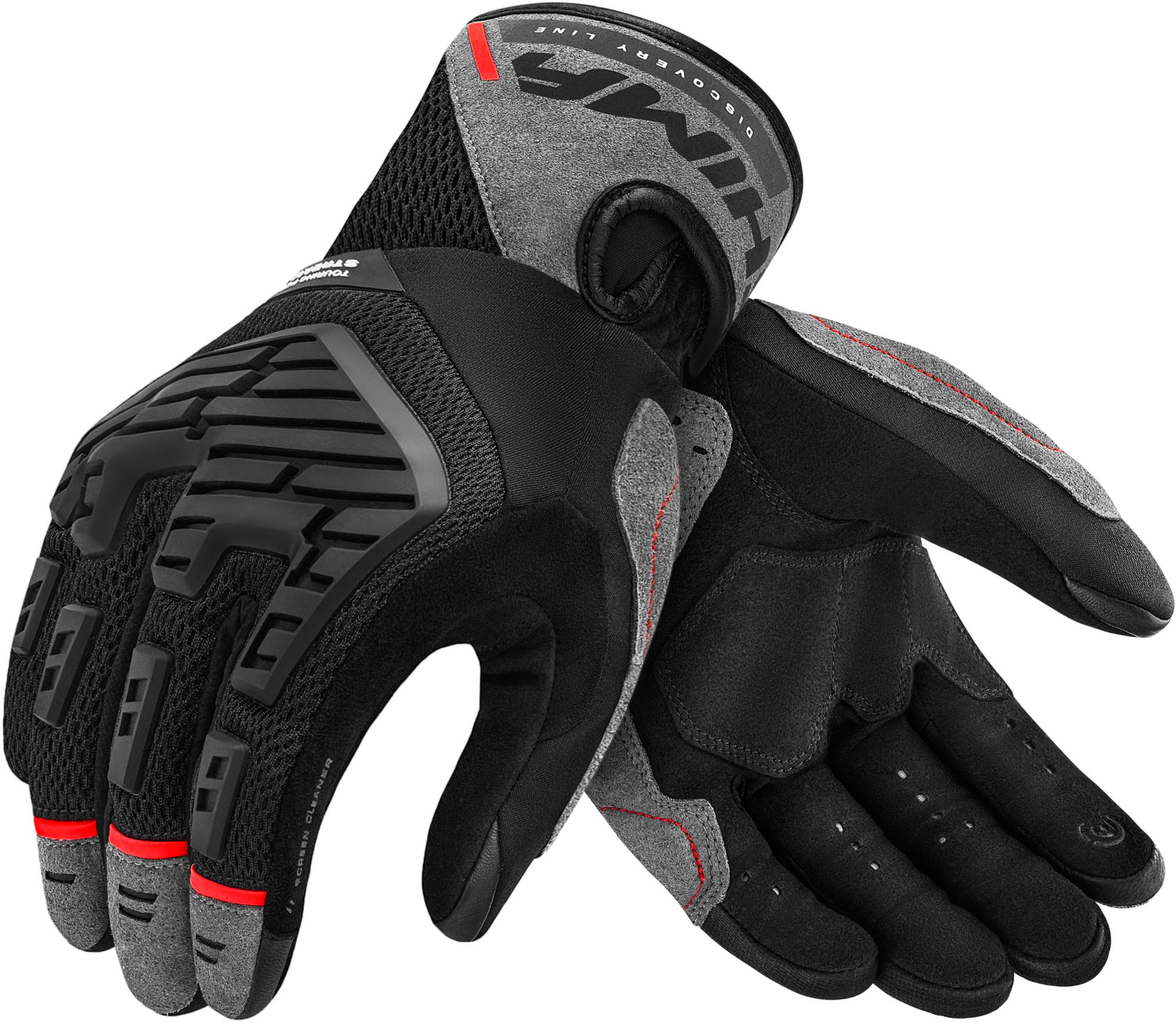 SHIMA Stream Vent Motorcykelhandsker sort/rød L Figur 1