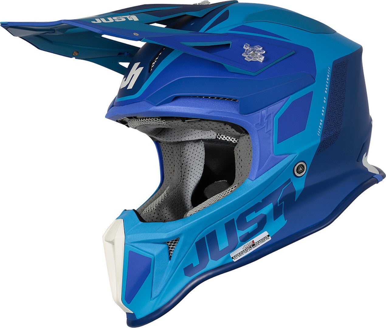 Just1 J18 Pulsar Motocross Helmet blue matt L (59/60) Figure 1