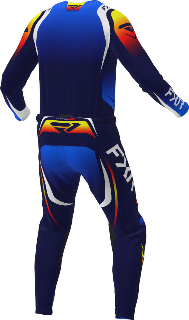 FXR Clutch Pro 2025 Tricou de motocross portocaliu/albastru deschis/albastru închis S Figura 2
