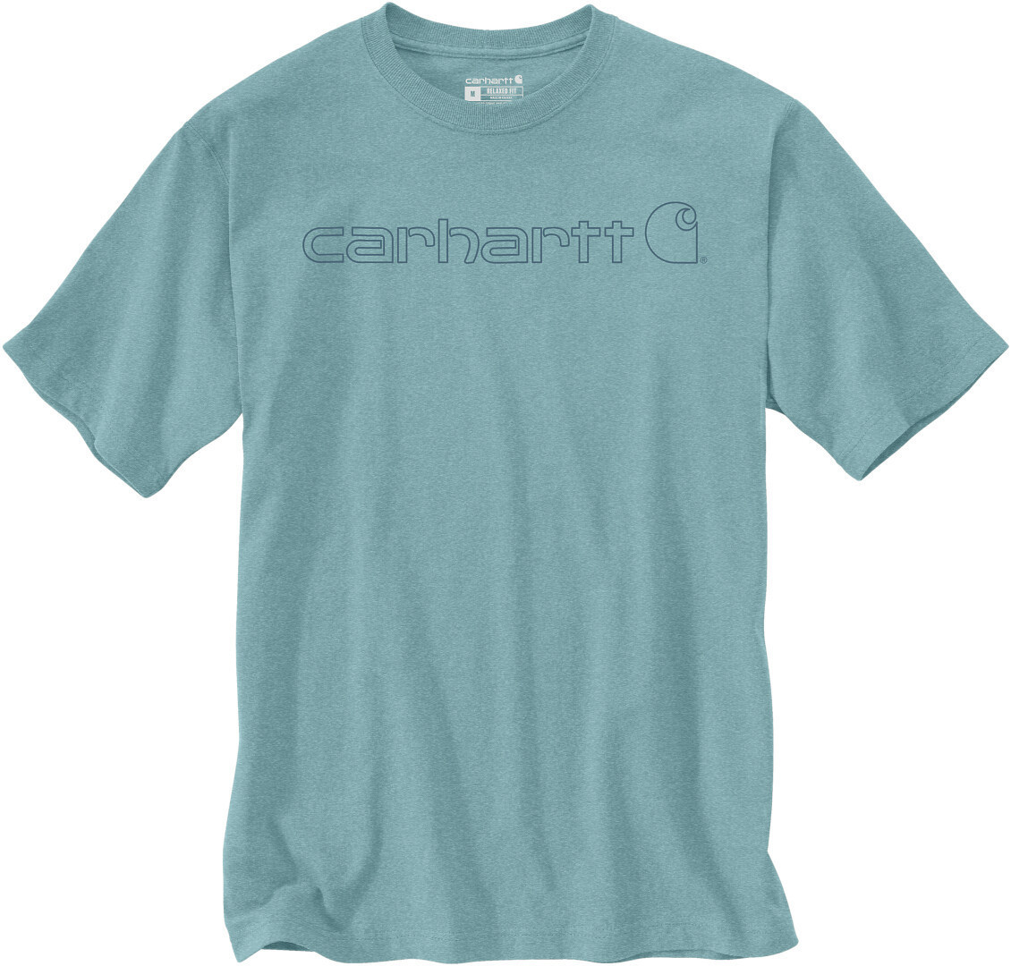 Carhartt EMEA Core Logo Workwear Short Sleeve Tricou albastru/turcoaz XS Figura 1