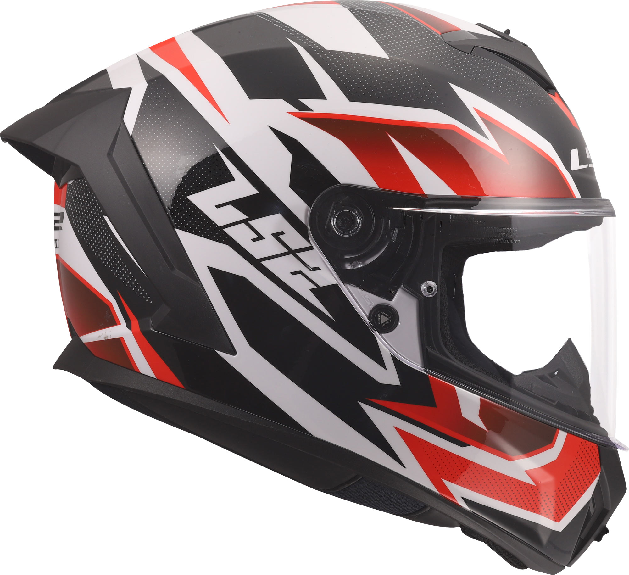 LS2 FF820 Rapid III Xtrem Elmetto bianco/nero/rosso L (59/60) Figura 6