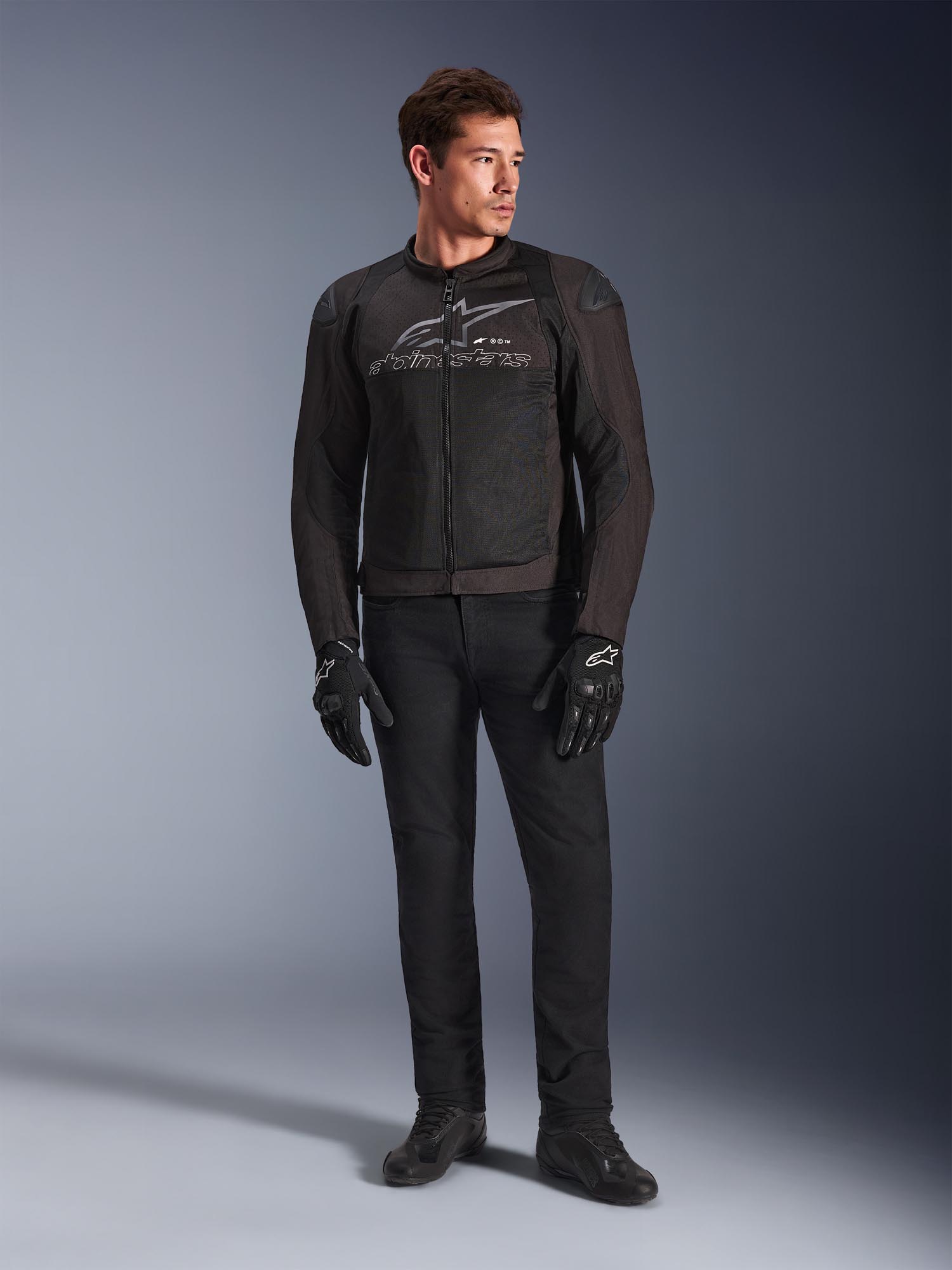 Side view of Alpinestars SMX Air Perforated Motorcycle Textile Jacket