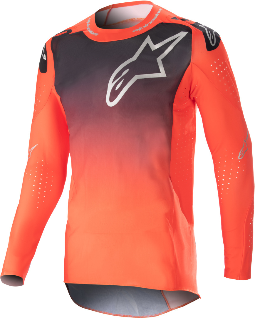Alpinestars Supertech Risen Motocross Jersey orange/schwarz L Abbildung 1