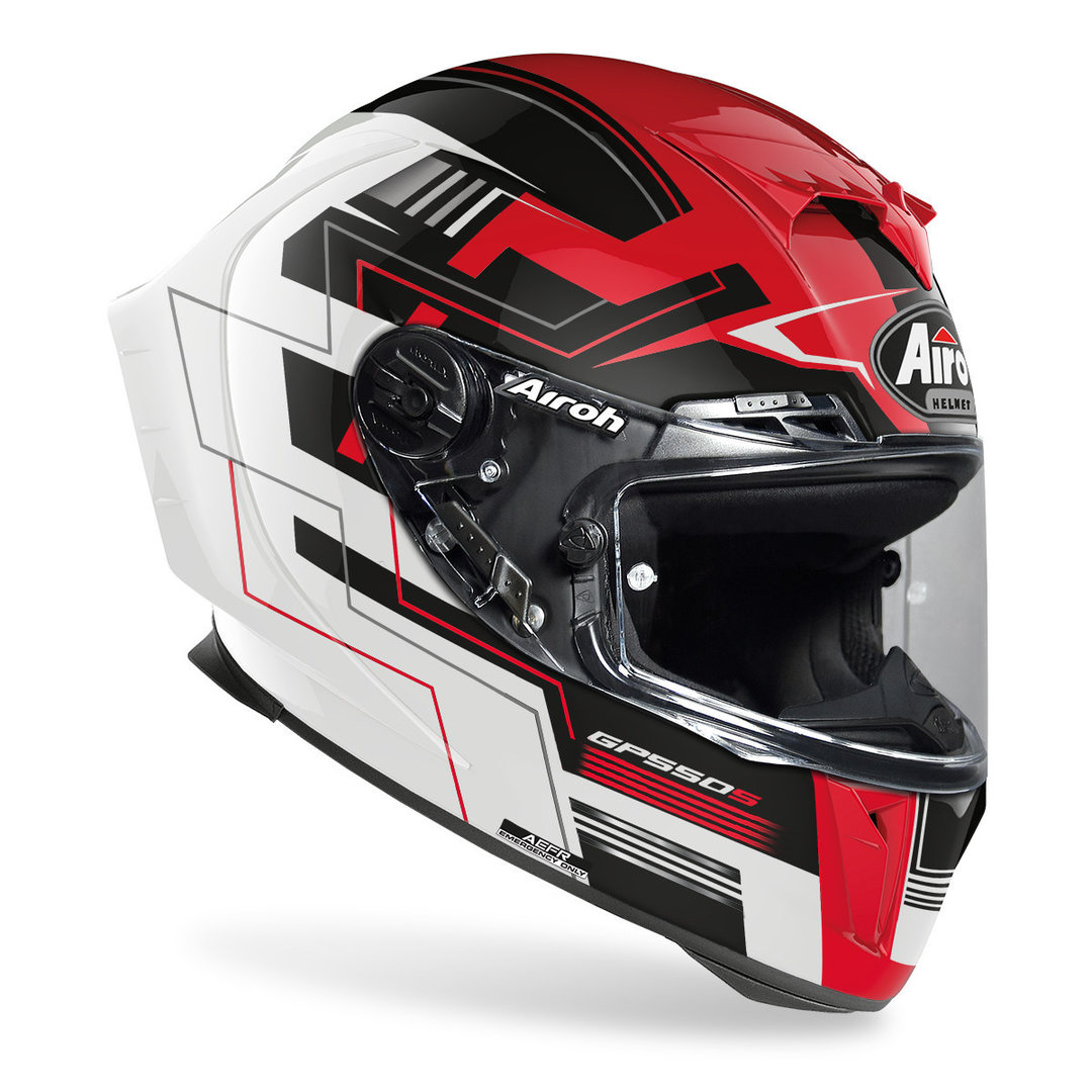 Airoh GP 550S Challenge Capacete preto/branco/vermelho M (57/58) Figura 3