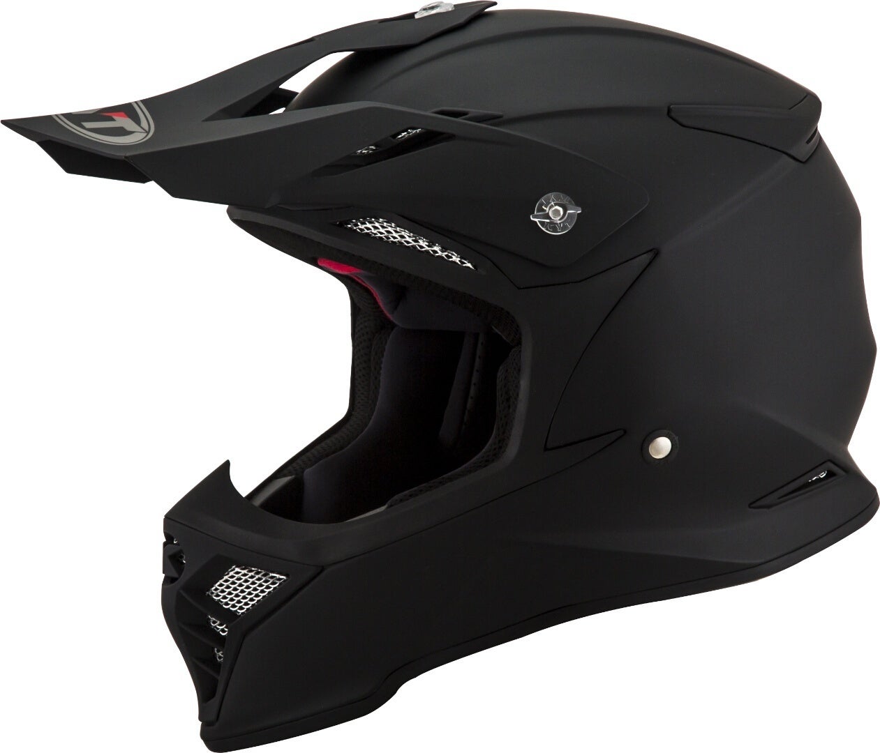 Kyt Men's Black Matt Skyhawk Plain Motocross Helmet