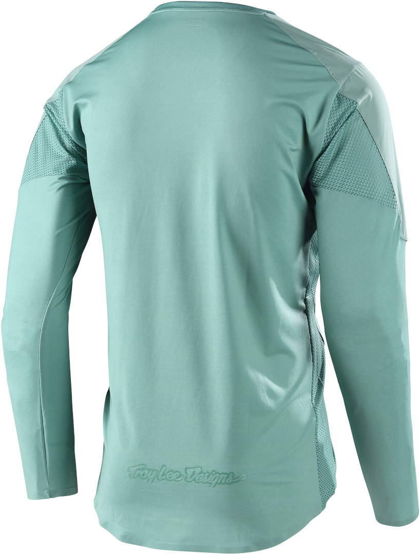 Troy Lee Designs Drift Solid Longsleeve Fiets Jersey Lichtgroen L Figuur 2