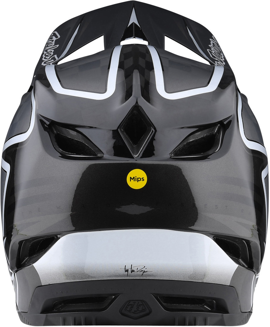 Troy Lee Designs D4 Carbon Lines Cască de coborâre Negru/gri XS (53/54) Figura 6